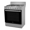 Midea Cocina De gas de 30" 6 quemadores Acero inoxidable MGS30FS1LIFSSSF