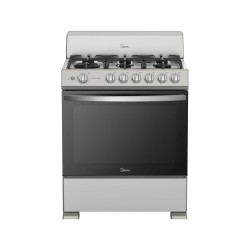 Midea Cocina De gas de 30" 6 quemadores Plateado MGS30FS1BIABGF-CA