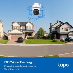 TP-link camara de vigilancia Wi-Fi para exteriores con vision nocturna a color y detección IA Avanzada - Tapo C520WS