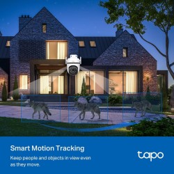 TP-link camara de vigilancia Wi-Fi para exteriores con vision nocturna a color y detección IA Avanzada - Tapo C520WS