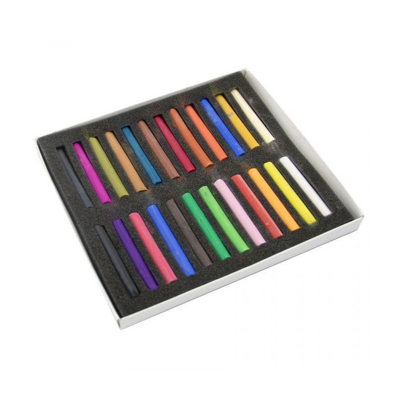 Azor tizas pastel seca 24 unidades colores surtidos 309.DAD0501