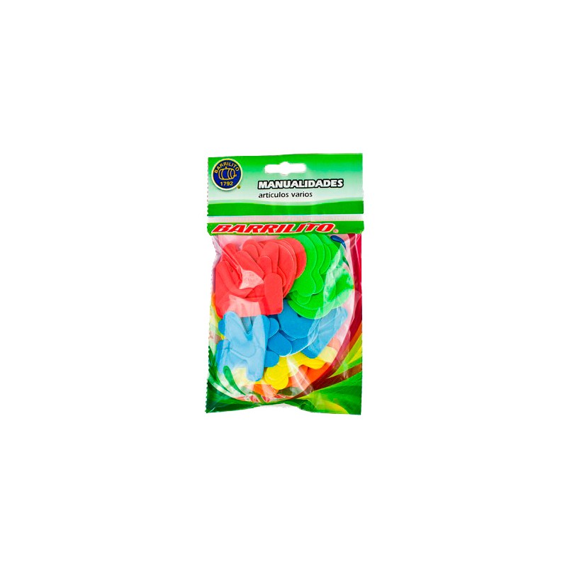 Barrilito calcomanias de foamy abecedario fs014 a-z 36 mm