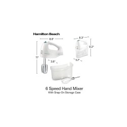 Hamilton Beach batidora de mano con estuche 62682G