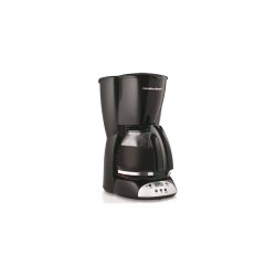 Hamilton Beach cafetera con reloj negra 49465RG