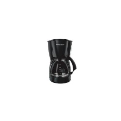 Hamilton Beach cafetera 12 tazas con filtro reutilizable negra 49316G-MX