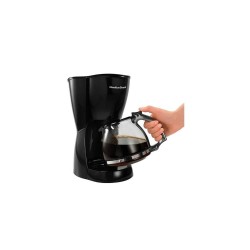 Hamilton Beach cafetera 12 tazas con filtro reutilizable negra 49316G-MX