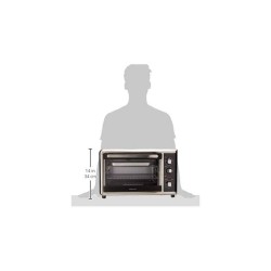 Hamilton Beach horno rostizador gran capacidad negro/inox 31108G
