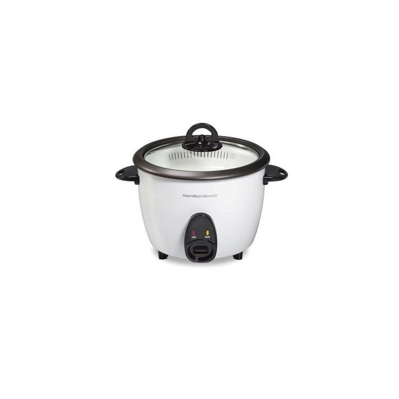 Hamilton Beach olla arrocera 16 tazas con tapa de vidrio 37516MN