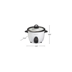 Hamilton Beach olla arrocera 16 tazas con tapa de vidrio 37516MN