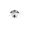 Hamilton Beach olla arrocera 16 tazas con tapa de vidrio 37516MN