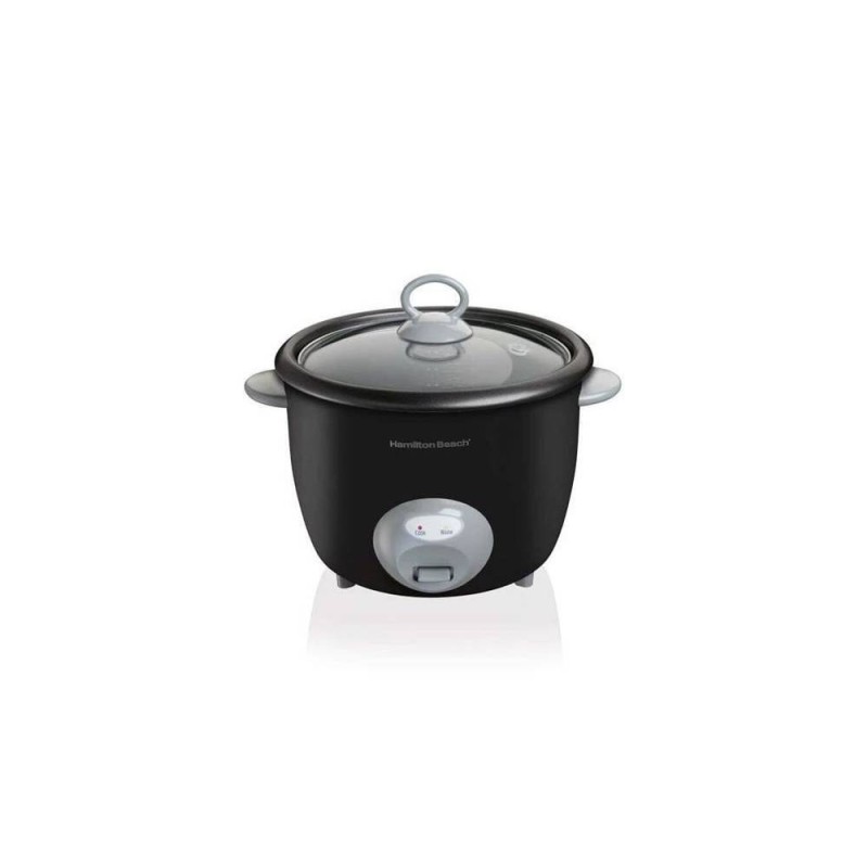 Hamilton Beach olla arrocera 20 tazas negra con tapa de vidrio 37542
