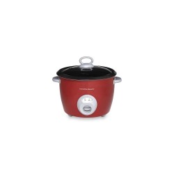 Hamilton Beach olla arrocera 20 tazas roja con tapa de vidrio 37538N