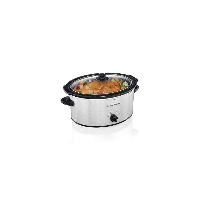 Hamilton Beach olla de cocción lenta 5 qt ovalada 33156RG