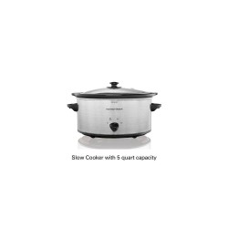Hamilton Beach olla de cocción lenta 5 qt ovalada 33156RG