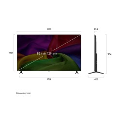 LG Televisor 85" UHD 4K Nano Smart TV 85NU800BPSB