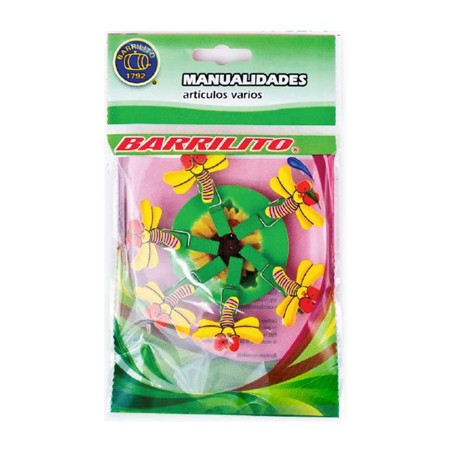 Barrilito clip de madera libelulas wclp9 6 piezas