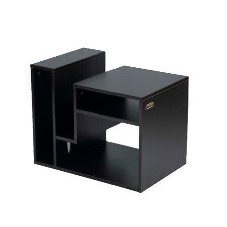 Kenneth Cole mesa auxiliar multifuncional colo negra W60 x H48 x D40 cm-KCWD2022056-B