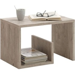 Kenneth Cole mesa de centro tipo librero color roble - KCWD2022055-OA