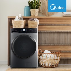 Midea lavadora carga frontal 21 kg color silver MH04W45/S-CA