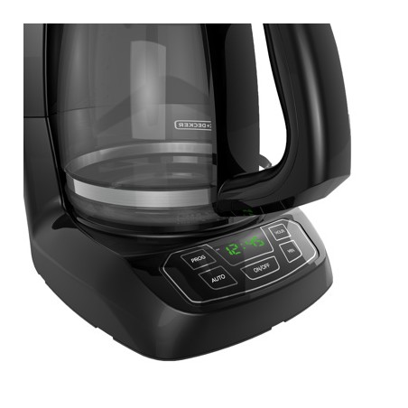 Black + Decker cafetera 12 tazas negra digital CM1105B